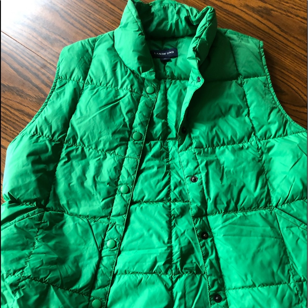 Green puffy vest